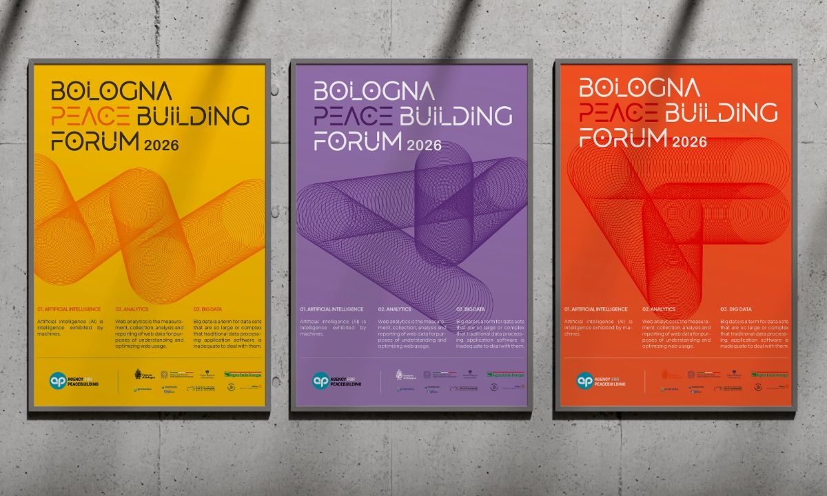 Bologna Peacebuilding Forum — Visual identity for an international forum (15)