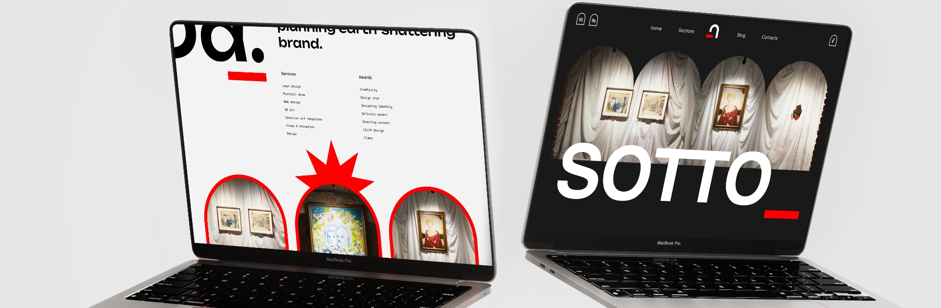 SottoSpazio branding visual identity